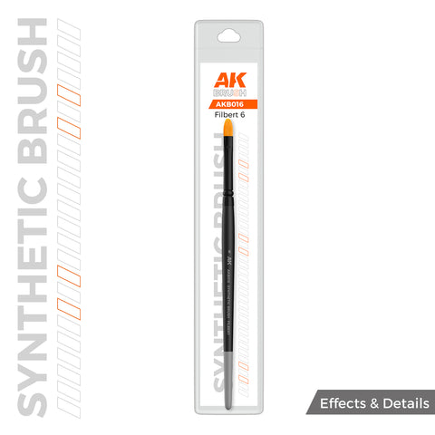 AK Interactive Synthetic Brush - Filbert 6