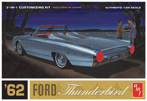 A AMT 1962 Ford Thunderbird 1/25 Model Kit priced at $44.75 available from Echelon Hobbies