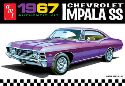 A AMT 1967 Chevrolet Impala SS 1/25 Model Kit priced at $45.99 available from Echelon Hobbies