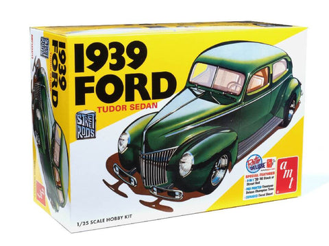 A AMT 1/25 1939 Ford Sedan Street Rod Series Model Kit priced at $49.99 available from Echelon Hobbies