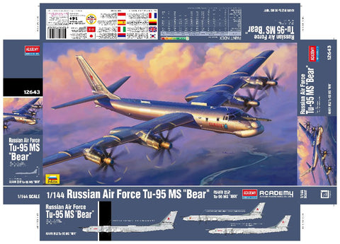 Academy 1/144 Russian Air Force Tu-95MS Bear