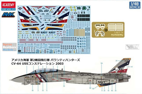 Academy 1/48 F-14D VF-2 Bounty Hunters