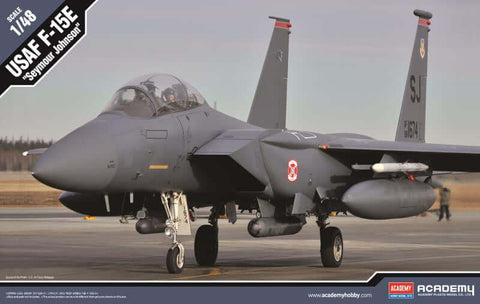 A Academy 1/48 F-15E priced at $55.99 available from Echelon Hobbies