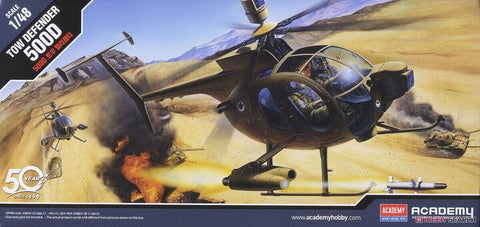 A Academy 1/48 HUGHES 500D TOW HELICOPTER priced at $14.99 available from Echelon Hobbies