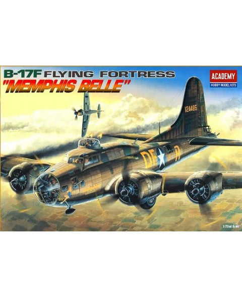 A Academy 1/72 B-17F "MEMPHIS BELLE" priced at $34.99 available from Echelon Hobbies