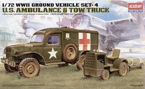 A Academy 1/72 US AMBULANCE & TRACTOR priced at $17.25 available from Echelon Hobbies