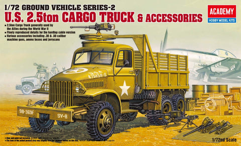 A Academy 1/72 US CARGOTRUCK & ACCESSORY priced at $17.49 available from Echelon Hobbies