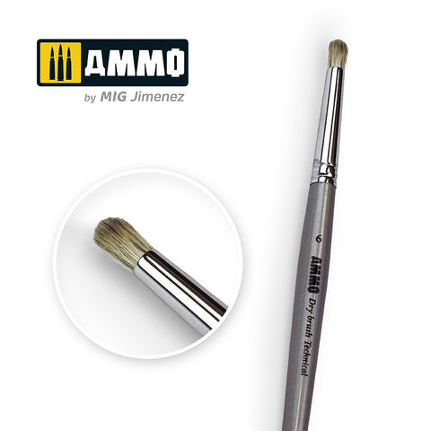 Ammo Mig Ammo Drybrush Technical Brush #6
