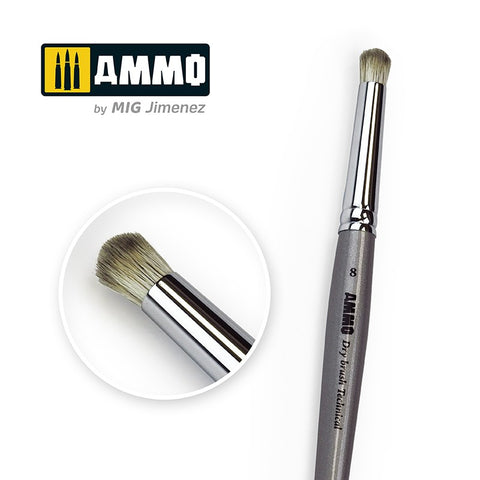 Ammo Mig Ammo Drybrush Technical Brush #8