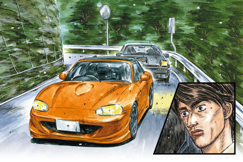 A Aoshima 1/24 Initial D Omiya Satoshi NB8C Roadster priced at $41.75 available from Echelon Hobbies