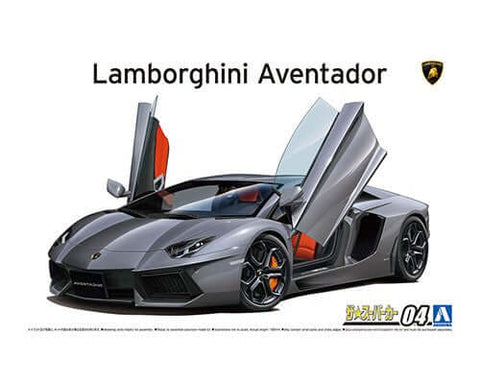 A Aoshima 1/24 Lamborghini Aventador LP700-4 priced at $62.99 available from Echelon Hobbies