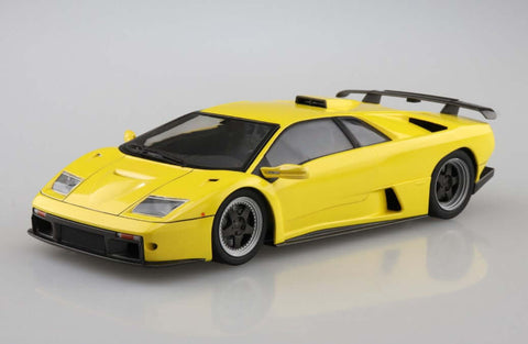 A Aoshima 1/24 Lamborghini Diablo GT '99 priced at $62.75 available from Echelon Hobbies