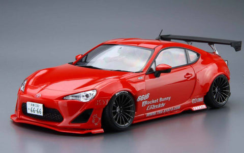 A Aoshima 1/24 ZN6 Toyota 86 '12 Greddy&Rocket Bunny Enkei Ver. priced at $44.99 available from Echelon Hobbies