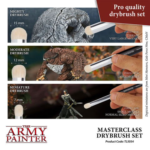 Army Painter Masterclass Drybrush Set, 3 pcs