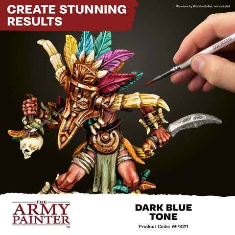 A Army Painter Warpaints Fanatic Wash, Dark Blue Tone priced at $5.99 available from Echelon Hobbies