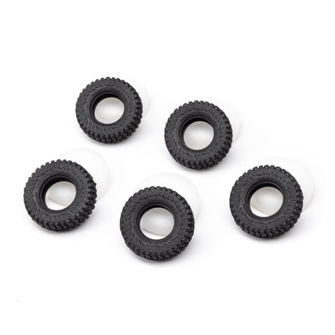 Axial Tires & Foam 5 pack - M/T Baja Boss: SCX30