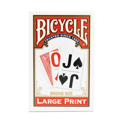 BICYCLE CARDS - BRIDGE SIZE LARGE PRINT