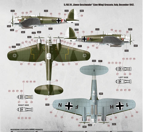 BORDER MODELS BF018 1/35 WW2 German Bomber He 111H-6