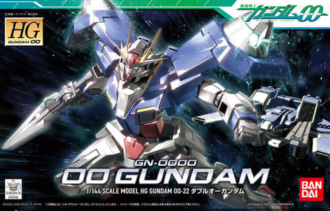 A Bandai HG 00 1/144 #22 00 Gundam "Gundam 00" priced at $16.99 available from Echelon Hobbies