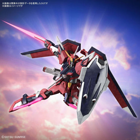 A Bandai HGCE #244 1/144 Immortal Justice Gundam "Gundam SEED Freedom" priced at $38.75 available from Echelon Hobbies