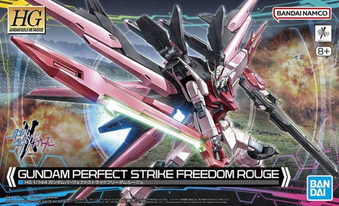 A Bandai HG #08 1/144 Gundam Perfect Strike Freedom Rouge "Gundam Build Metaverse" priced at $37.75 available from Echelon Hobbies