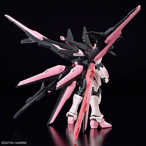 A Bandai HG #08 1/144 Gundam Perfect Strike Freedom Rouge "Gundam Build Metaverse" priced at $37.75 available from Echelon Hobbies