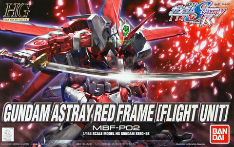 A Bandai HG #58 1/144 Gundam Astray Red Frame Flight Unit 'Gundam SEED Astray' priced at $32.99 available from Echelon Hobbies