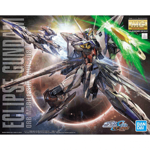 A Bandai MG 1/100 Eclipse Gundam "Gundam SEED Eclipse" priced at $84.99 available from Echelon Hobbies