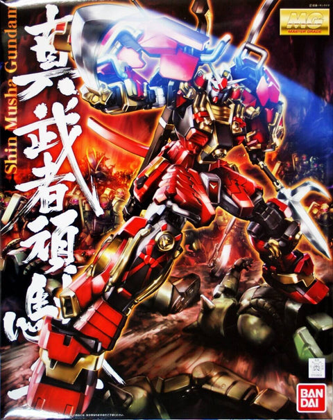 A Bandai MG 1/100 Shin Musha Gundam priced at $72.99 available from Echelon Hobbies