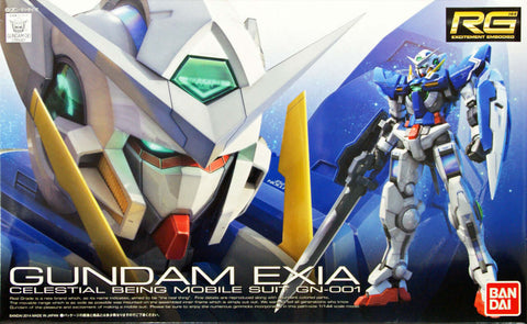 A Bandai RG #15 1/144 Gundam EXIA GN-001 priced at $41.99 available from Echelon Hobbies