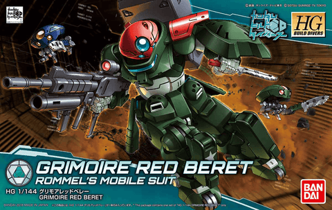 A Bandai #03 Grimoire Red Beret Bandai HGBD 1/ 144 priced at $31.99 available from Echelon Hobbies