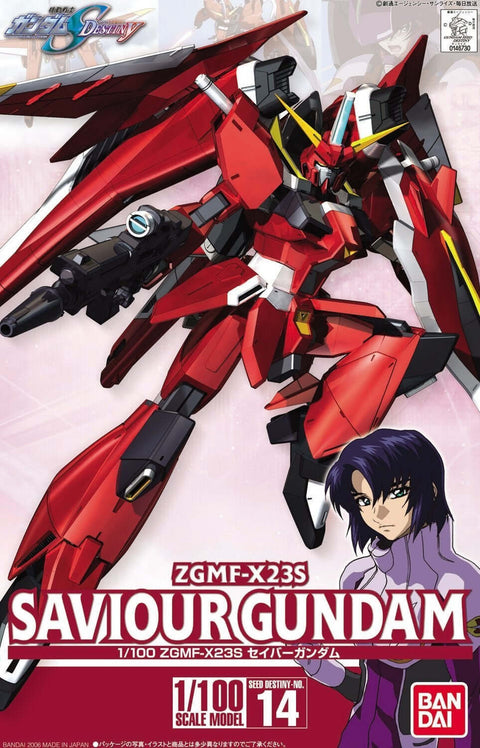 A Bandai NG #14 Savior Gundam 'Gundam SEED Destiny', Bandai 1/100 priced at $47.99 available from Echelon Hobbies