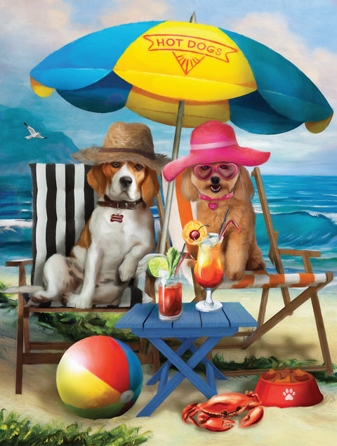 BEACH DOGS - 300 Piece Puzzle