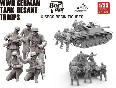 Border Model 1/35 Resin WWII German Tank Desant Troops