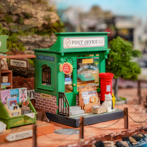 Rolife Robotime Century Post Office Miniature House