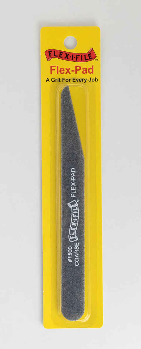 A Flex-I-File Flex Pad Coarse 150 Grit priced at $6.49 available from Echelon Hobbies