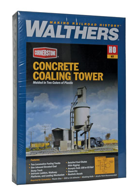 A Walthers Cornerstone Concrete Coaling Tower #3042 priced at $66.99 available from Echelon Hobbies