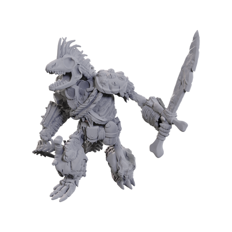 DND UNPAINTED MINIS WV23 LIZARDFOLK SKELETON