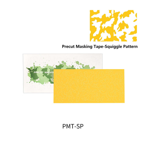 A Dspiae PMT-SP Precut Masking Tape - Squiggle Pattern priced at $6.99 available from Echelon Hobbies