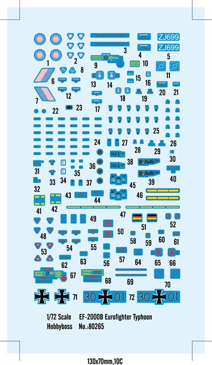 Hobby Boss 1/72 EF-2000B Eurofighter Typhoon