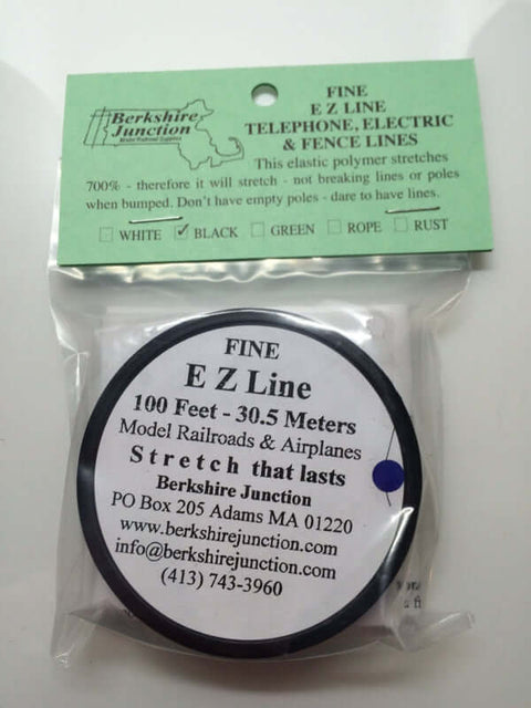 A EZ Line Fine Black Model Railroads/Airplanes, 100 Feet priced at $29.99 available from Echelon Hobbies