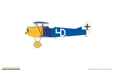 A Eduard 1/48 Fokker D.VIIF Weekend edition priced at $47.99 available from Echelon Hobbies