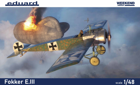 A Eduard 1/48 Fokker E.III [Weekend Edition] priced at $41.99 available from Echelon Hobbies