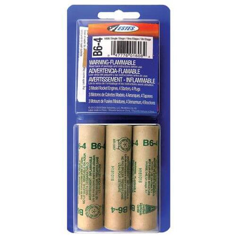 A Estes Rockets B6-4 - 3 Pack priced at $17.49 available from Echelon Hobbies