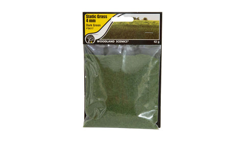 Woodland Scenics Static Grass - Dark Green 4mm