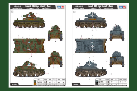 Hobby Boss 1/35 French R35 Light Infantry Tank