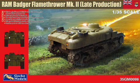 Gecko 1/35 Canadian Badger Flamethrower Ram Mk II