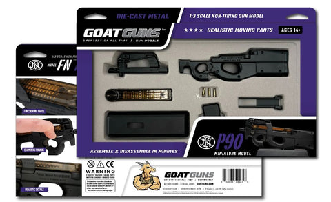 GoatGuns FN P90 Metal Diecast Model Assembly Kit - Black