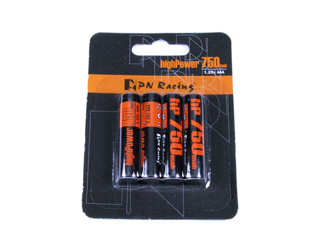 PN Racing High Power 750mah Ni-MH Rechargeable AAA Battery