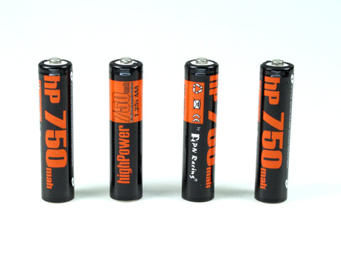 PN Racing High Power 750mah Ni-MH Rechargeable AAA Battery